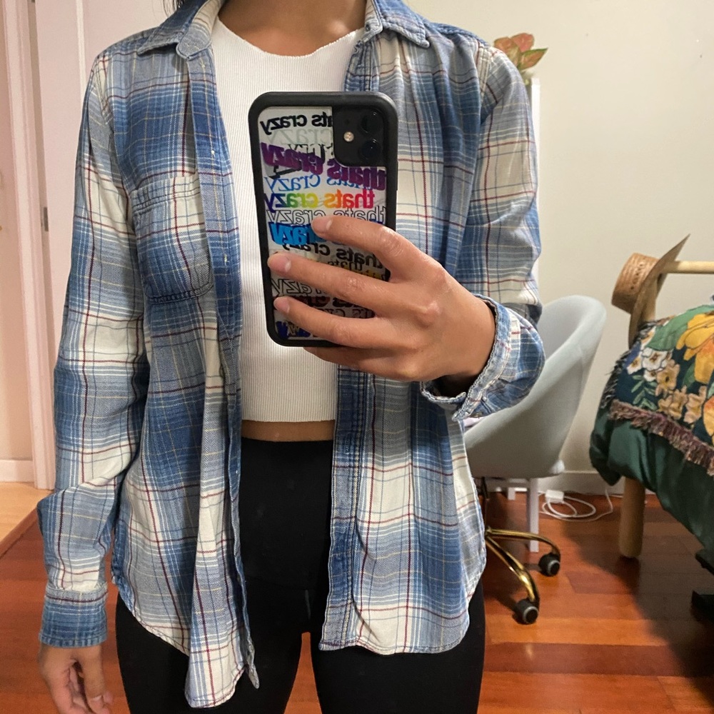 American Eagle Boyfriend Fit Button Down M